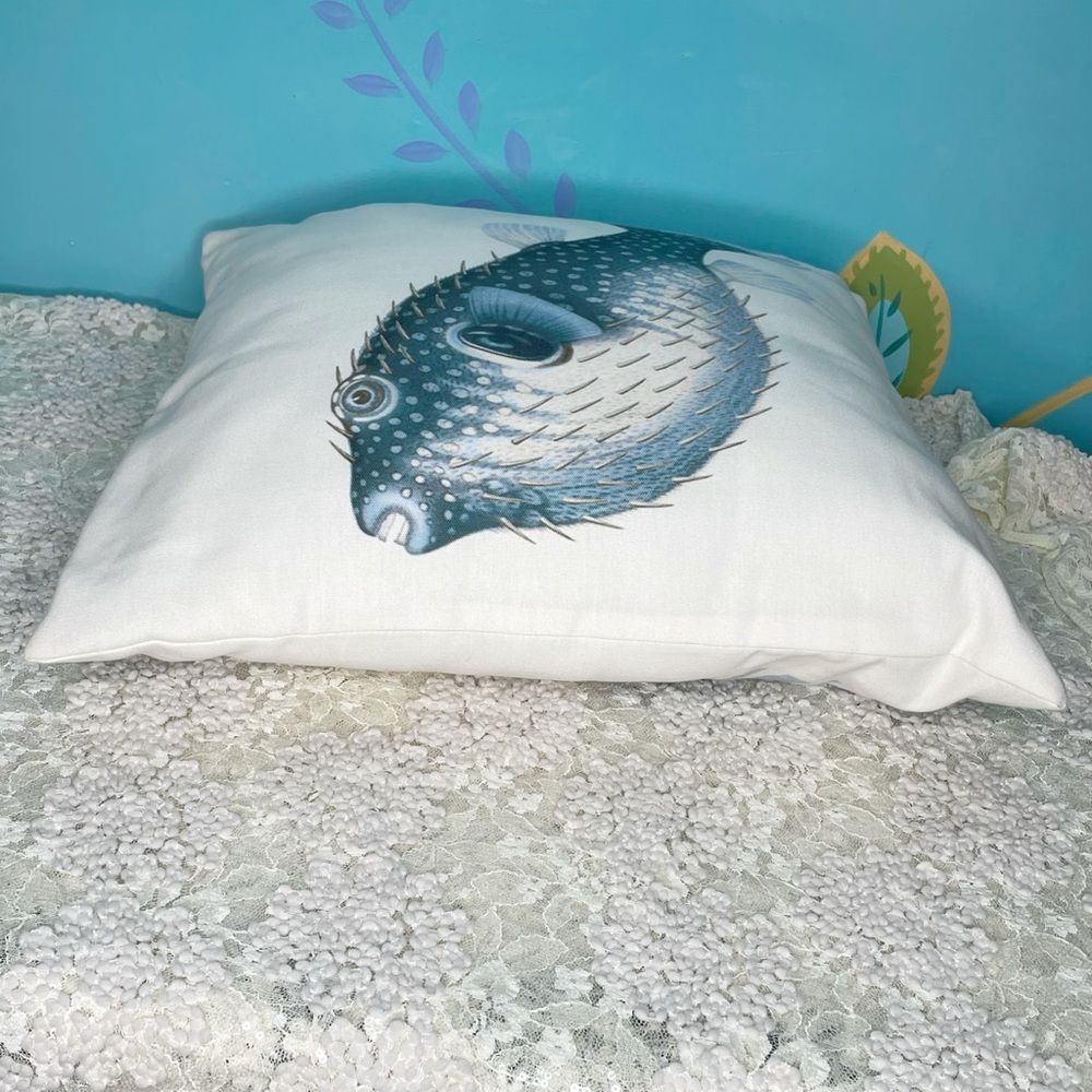 Blue Fish Decorative Pillow - Picture 6 of 8